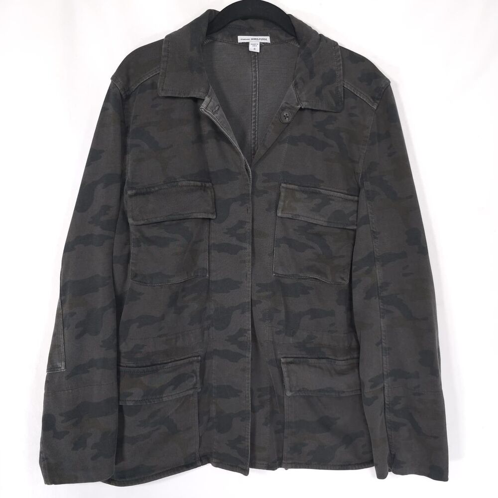 JAMES PERSE‎ Women's Standard Jacket Military 3 100% Cotton MCNW2317CU